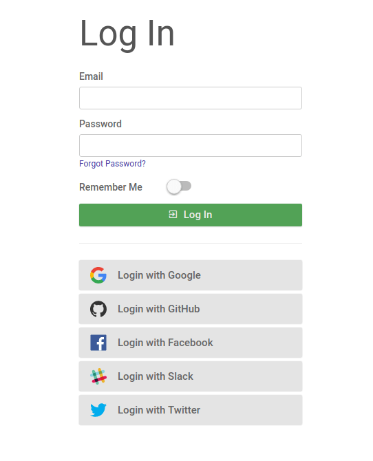 New Social Login Options