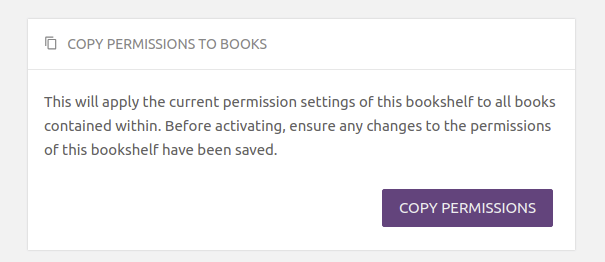 Copy Bookshelf Permissions