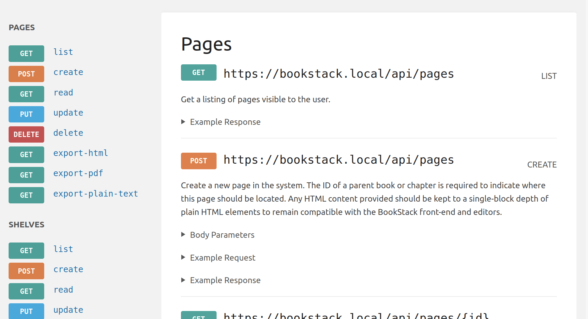 Pages API Documentation