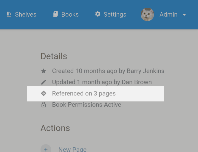 Text within a &ldquo;Details&rdquo; section showing &ldquo;Referenced on 3 pages&rdquo;
