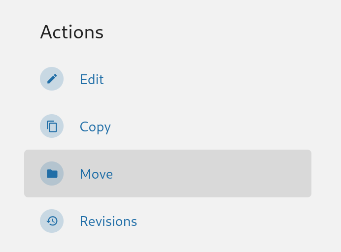Move a page