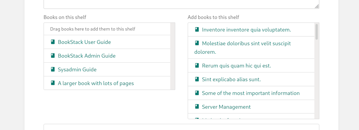 Adding or removing books on a shelf